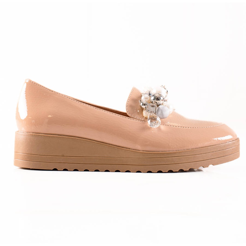 W. Potocki Zapatos sin cordones con perlas beige W. Potocki Zapatos sin cordones con perlas beige