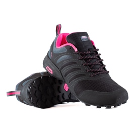 TRENDI Zapatos de trekking cómodos negro