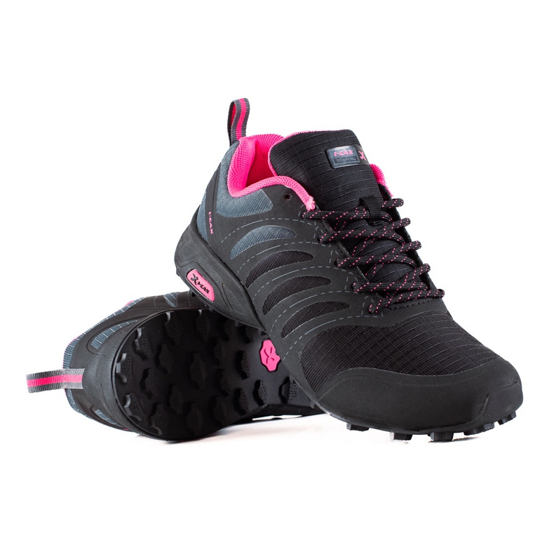 TRENDI Zapatos de trekking cómodos negro