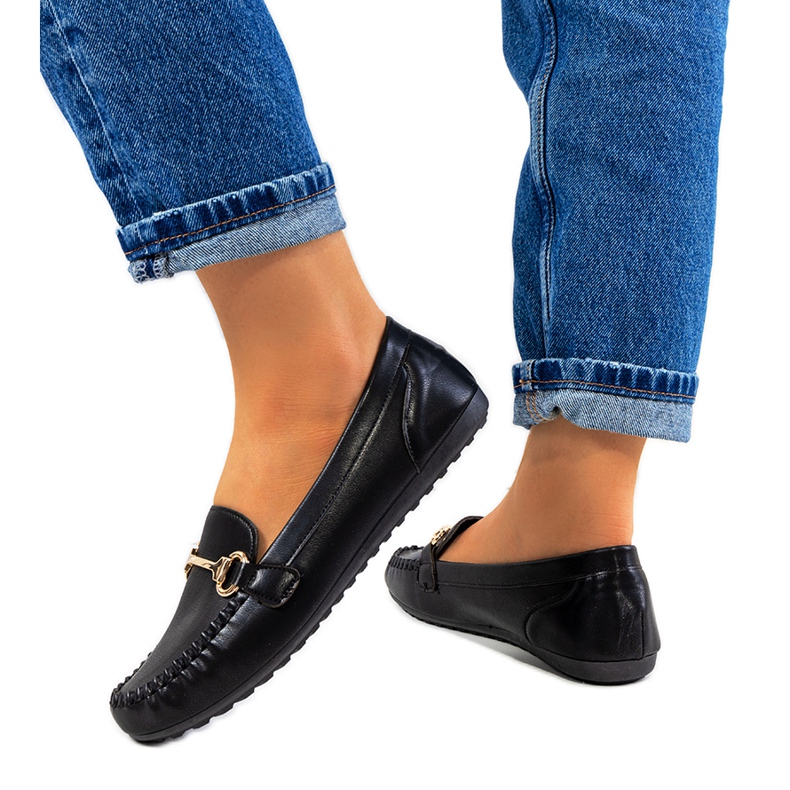 Mocasines negros de mujer de Ilana