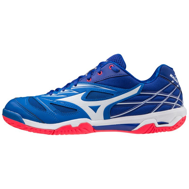 Zapatillas de interior Mizuno Wave Fang Nx M 71GA205022 blanco azul Zapatillas de interior Mizuno Wave Fang Nx M 71GA205022 blanco azul