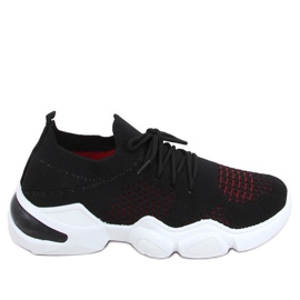 Calcetín Harri Negro rojo Calcetín Harri Negro rojo