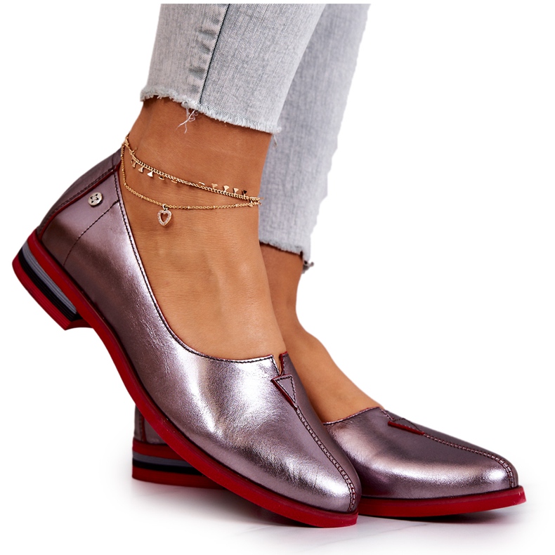 Zapatos de cuero Maciejka Plata 05035-42 multicolor