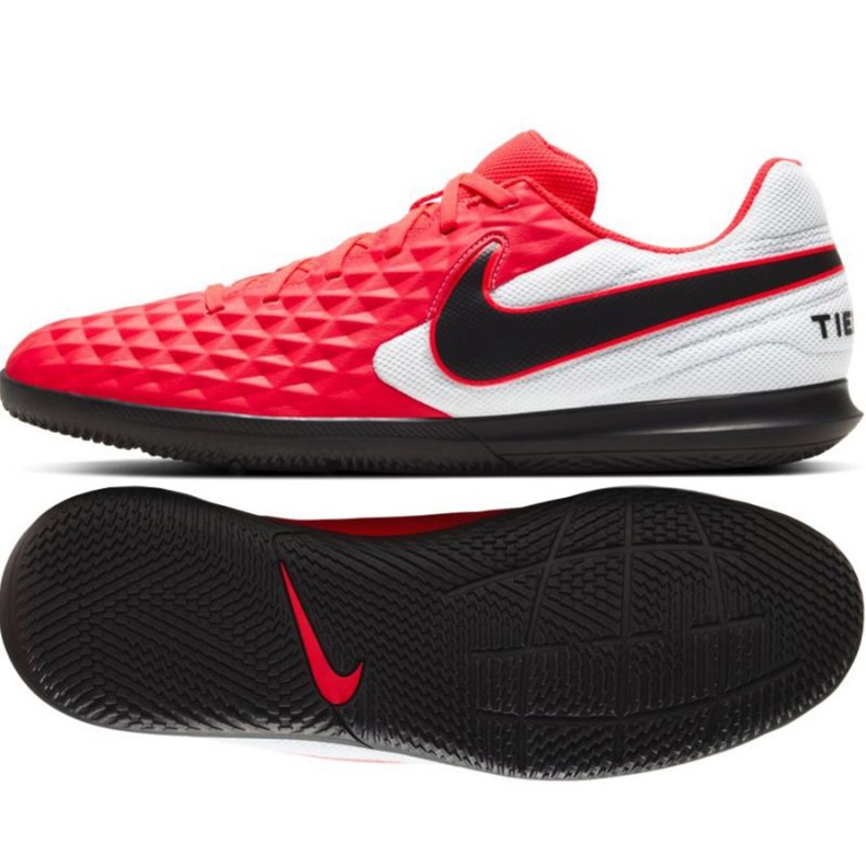 Zapatillas de interior Nike Tiempo Legend 8 Club Ic M AT6110-606 naranjas y tintos