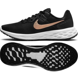 Nike Revolution 6 Next Nature W DC3729 005 zapatillas de running negro dorado