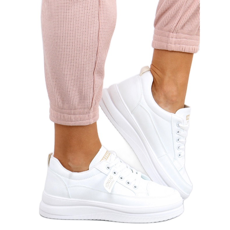 Zapatillas de mujer Bastu Beige blanco