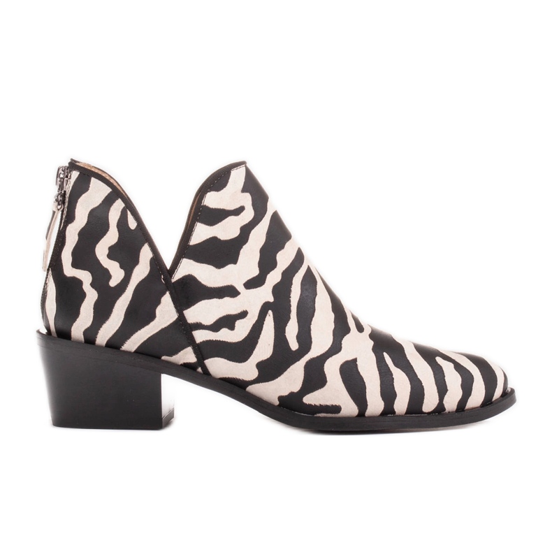 Marco Shoes Botas de cuero genuino con corte 1954B-1249-1 beige Marco Shoes Botas de cuero genuino con corte 1954B-1249-1 beige