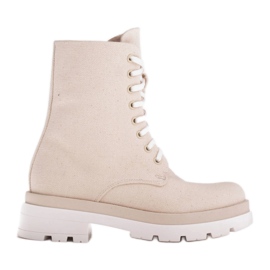 Marco Shoes Botines primavera algodón 2090B-1265-4 beige
