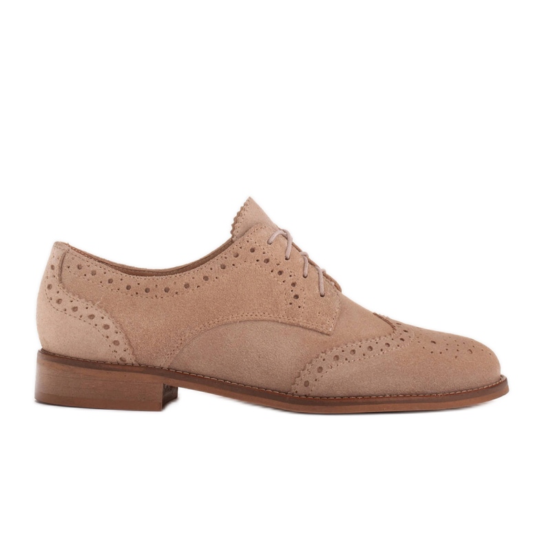 Marco Shoes Zapatos con perforación decorativa beige