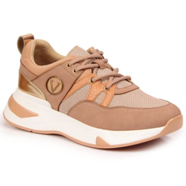 Zapatillas en la plataforma Vinceza W JAN79B rosa sucio