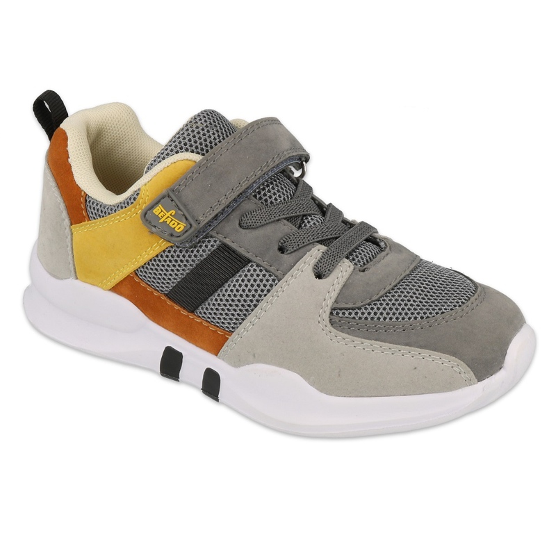 Calzado infantil befado 516Y131 gris amarillo