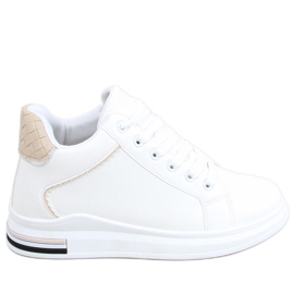 Deportivas con cuña oculta Izumi BLANCO / BEIGE