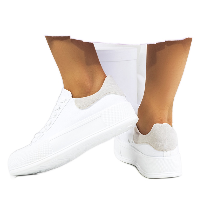 Zapatillas blancas en la plataforma Venancia blanco