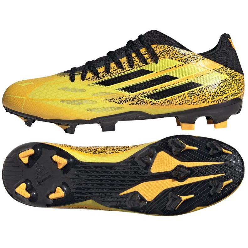 Botas de fútbol Adidas X Speedflow Messi.3 Fg M GW7419 amarillo amarillos Botas de fútbol Adidas X Speedflow Messi.3 Fg M GW7419 amarillo amarillos