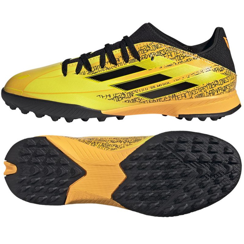 Botas de fútbol Adidas X Speedflow Messi.3 Tf Jr GW7424 amarillo