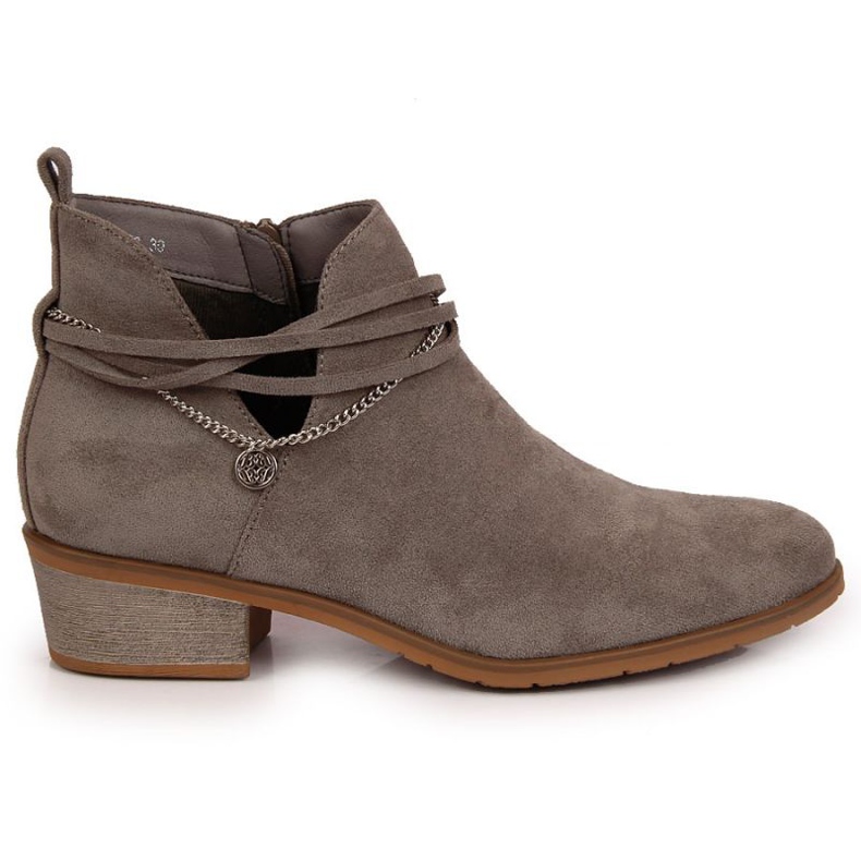 Botas grises con cadena Filippo W PAW318B