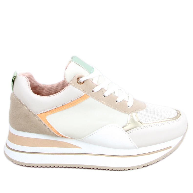 Deportivas sobre cuña oculta Bahar Beige multicolor