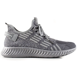 TRENDI Zapatillas Ligeras Atadas gris