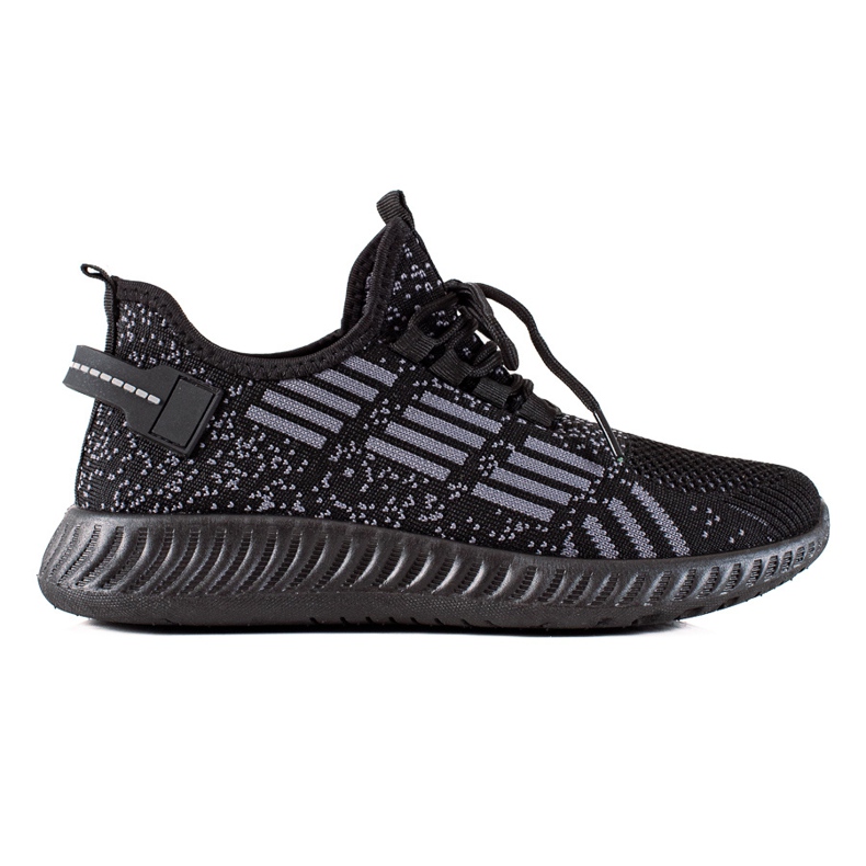 TRENDI Zapatillas Ligeras Atadas negro