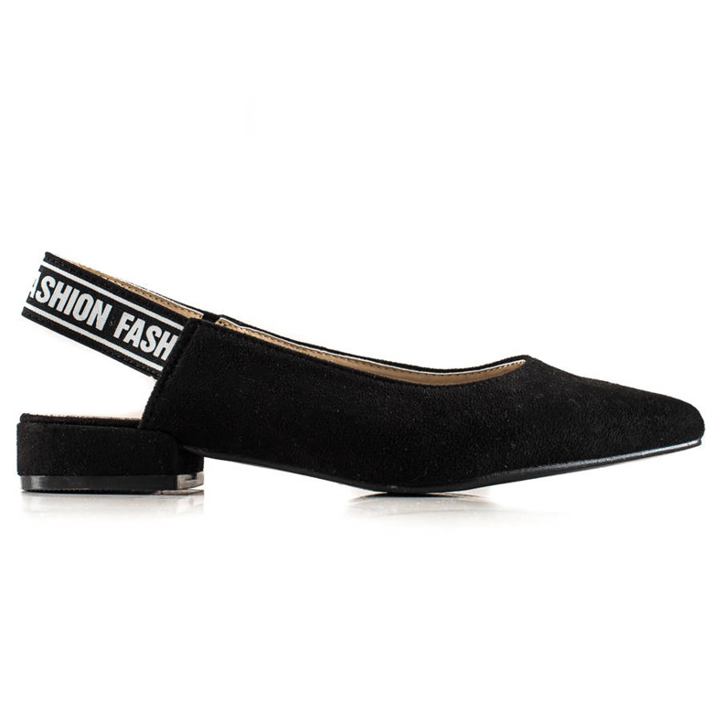 Goodin Zapatos de tacón con tacón descubierto negro
