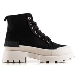 Seastar Zapatillas altas de moda en la plataforma negro