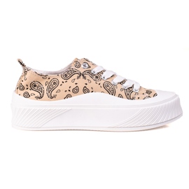 Seastar Zapatillas de deporte de diseño de moda beige negro