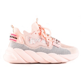 Weide Zapatillas cómodas de moda rosa
