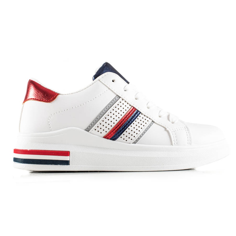 TRENDI Zapatos deportivos blancos casuales