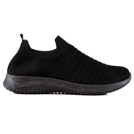 TRENDI Zapatillas deportivas cómodas negro