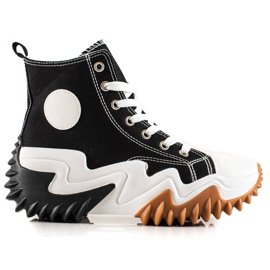 TRENDI Zapatillas deportivas negras Zapatillas de moda negro