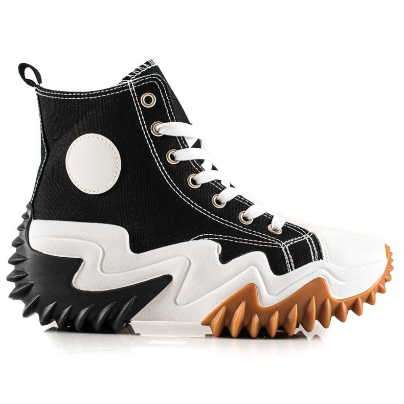 TRENDI Zapatillas deportivas negras Zapatillas de moda negro