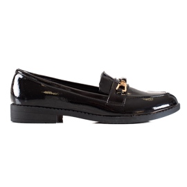 Small Swan Zapatos lacados negros