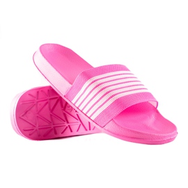 SUPER COOL Pantuflas Rayas rosado