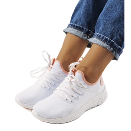 Deportivas blancas y rosas Lenna blanco Deportivas blancas y rosas Lenna blanco