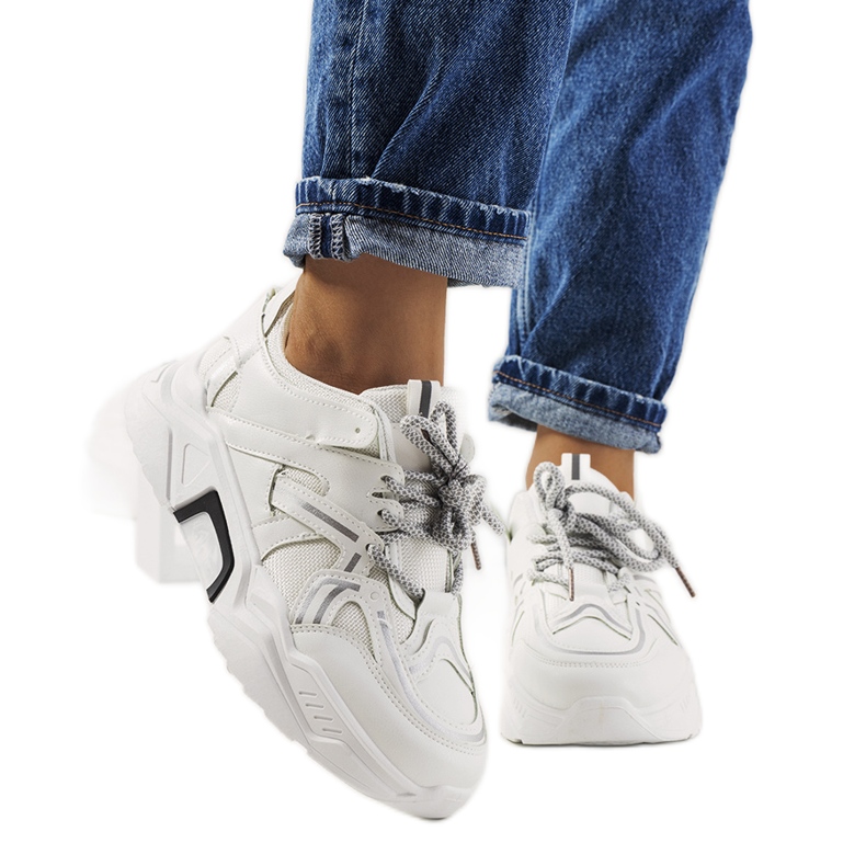 Deportivas blancas de mujer Delois blanco