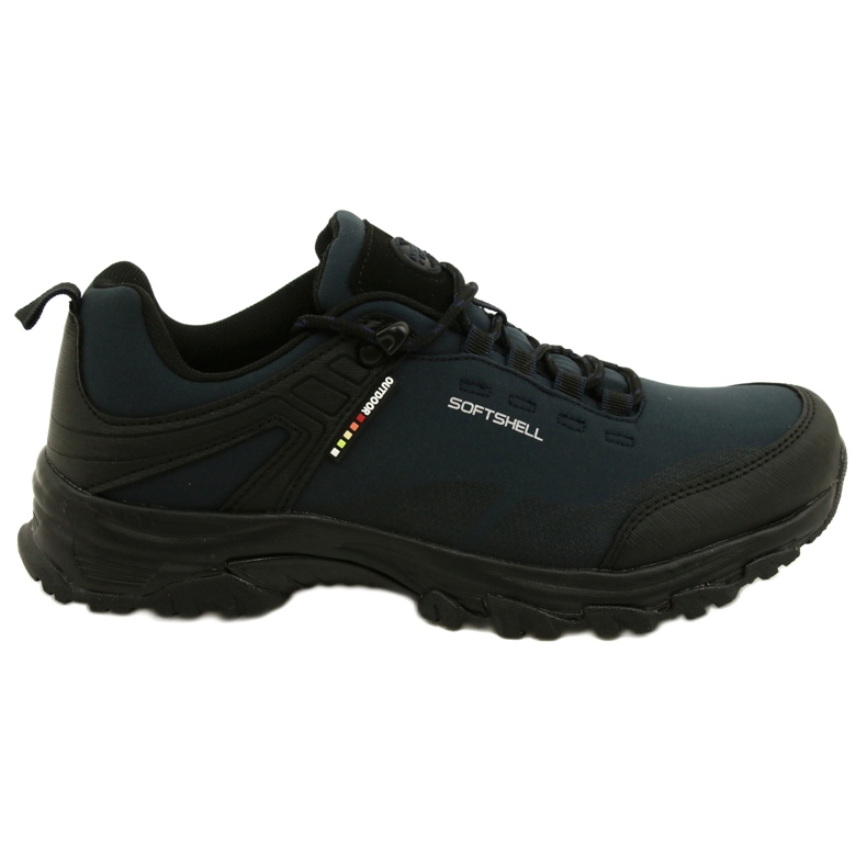 American Club Zapatos de trekking americano impermeable softshell WT83/22 azul marino