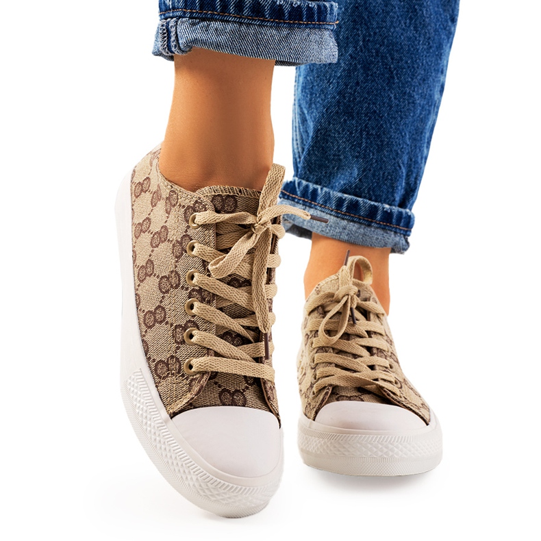 Deportivas de mujer Sheila beige marrón
