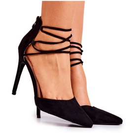PS1 Elegantes tacones de gamuza negra Loveth negro PS1 Elegantes tacones de gamuza negra Loveth negro