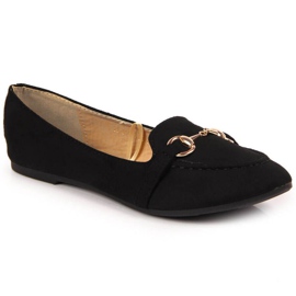 Mocasines negros con adorno Potocki W WOL59A