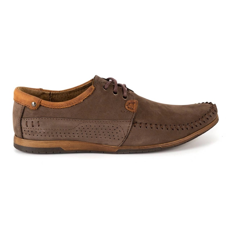 KOMODO Zapatos Mocasines hombre en piel 875 marrón