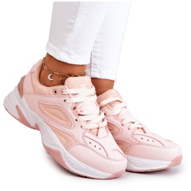 Deportivas de mujer, atadas con Hassie rosa. rosado