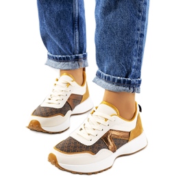 Deportivas mujer Isham marrones beige