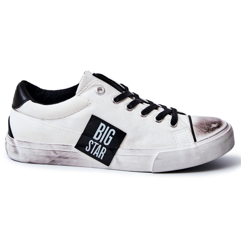 Zapatillas de Hombre Big Star JJ174248 Zapatillas Blancas y Negras blanco
