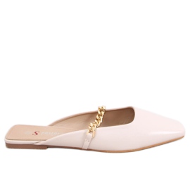 Babucha Chiara Beige con cadena