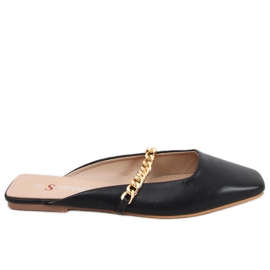 Babucha Chiara Negra con cadena negro
