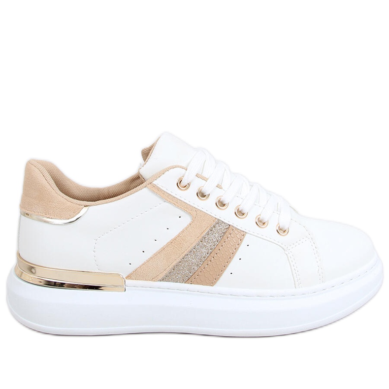 Zapatillas de mujer Silvia WH / BEIGE blanco
