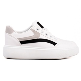 Weide Zapatos casuales en la plataforma blanco