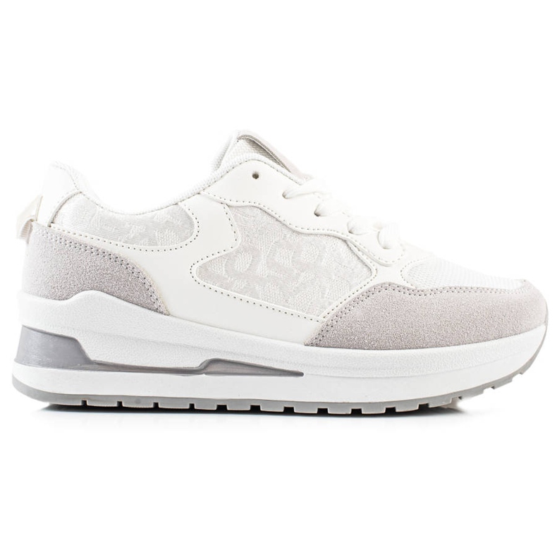 TRENDI Zapatillas con estilo en la plataforma blanco
