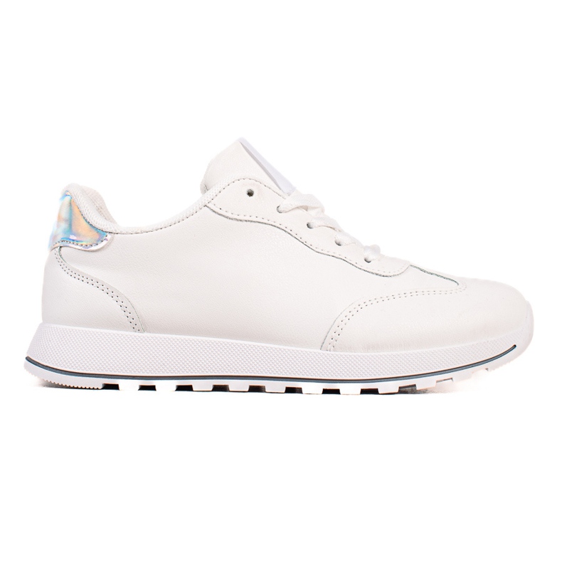 TRENDI Zapatos deportivos clásicos hechos de cuero ecológico. blanco TRENDI Zapatos deportivos clásicos hechos de cuero ecológico. blanco