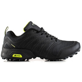 TRENDI Zapatos de trekking cómodos negro